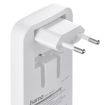 HAMA Бързо мини зарядно, 65W, 2x USB-C, 1x USB-A, PD, плоско, бяло