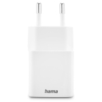 HAMA Бързо мини зарядно 1x USB-C, 1x USB-A, PD, 20 W, бяло