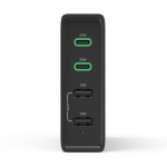 HAMA Зарядна станция 4 порта, 60W, 2 x USB-C, 2 x USB-A, PD, Fast Charge
