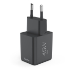 HAMA Бързо мини зарядно GaN, USB-C, PD, 45 W, черно