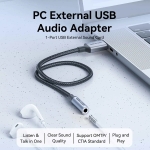 Vention външна звукова карта USB Sound card 1-Port 0.25M Gray - CVFHC