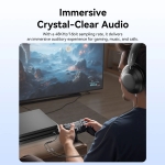 Vention външна звукова карта USB Sound card 2-Port 0.25M Gray - CVHHC