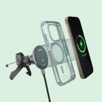 HAMA Безжично зарядно устройство Qi2, 15W, за кола, черно