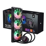 1stPlayer водно охлаждане Water Cooling 360mm - Thunderstorm TS4 360 Black - Digital Display, aRGB