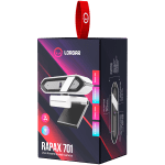 LORGAR Rapax 701, Streaming Camera,2K 1080P/60fps, 1/3'',4Mega CMOS Image Sensor, Auto Focus, Built-in high sensivity low noise cancelling Microphone,white coating color, USB 2.0 Type C , L=2000mm, size: 105x46.8x62.5mm, Weight: 108g