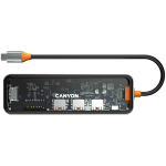 CANYON hub DS-13 7in1 4k USB-C Transparent Space Grey