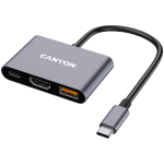 CANYON hub DS-4 3in1 USB-C Grey