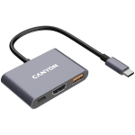 CANYON hub DS-4 3in1 USB-C Grey