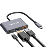 CANYON hub DS-4 3in1 USB-C Grey