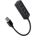 AXAGON HUE-M1AL 4x USB 3.2 Gen 1 MINI hub, metal, 1.2m USB-A cable