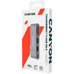CANYON hub DS-5 5in1 Thunderbolt 3 4k Space Grey