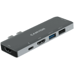 CANYON hub DS-5 7in1 Thunderbolt 3 Space Grey