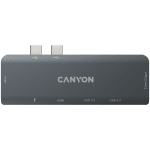 CANYON hub DS-5 7in1 Thunderbolt 3 Space Grey