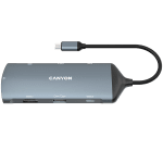 CANYON hub DS-15 8in1 4k USB-C Dark Grey