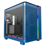 Montech кутия KING 95 Pro, Dual Chamber Mid-tower Case, 6 ARGB Fans, 2 Front Panels, Prussian Blue