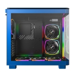 Montech кутия KING 95 Pro, Dual Chamber Mid-tower Case, 6 ARGB Fans, 2 Front Panels, Prussian Blue