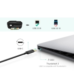 Кабел за принтер UGREEN US241 USB-C към USB-B 2.0, 1 м - черен