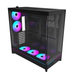 Montech кутия Case ATX - HS02 PRO (B) - 5 x 120 mm ARGB Fans, USB-C, Black
