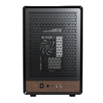 Montech кутия Case mATX - Heritage PRO (B) - USB-C, Leather, 4 x 120 mm Fans