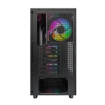 Montech кутия Case ATX - XR Wood (B) - 4 x 120 mm ARGB Fans, Wood, USB-C, Black