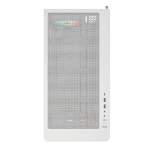 Montech кутия Case ATX - XR Wood (W) - 4 x 120 mm ARGB Fans, Wood, USB-C, White