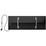 AENO Premium Eco Smart Heater, 700W, Tempered glass, Infrared+convection heating type, Led display Plug type: Europe (E/F type), BLACK