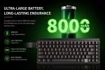 Aula геймърска механична клавиатура Wireless Gaming Mechanical Keyboard HERO 75 HE - Stormrise Magnetic Switch [Linear] (English US), Black