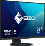 Монитор EIZO ColorEdge EV2740S-BK, 27'', 3140x2160, IPS, USB-C, DP, HDMI, 4xUSB-A, Черен