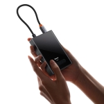 Докинг станция Baseus PioneerJoy 8-в-1 USB-C хъб – HDMI 4K@60Hz + HDMI 4K@30Hz + DisplayPort 8K@30Hz + VGA + 2x USB-A 3.0 + 2x USB-C – WKYY030413 - сив