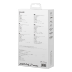 Докинг станция Baseus PioneerJoy 8-в-1 USB-C хъб – HDMI 4K@60Hz + HDMI 4K@30Hz + DisplayPort 8K@30Hz + VGA + 2x USB-A 3.0 + 2x USB-C – WKYY030413 - сив