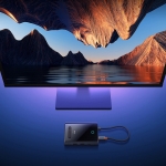 Докинг станция Baseus PioneerJoy 8-в-1 USB-C хъб – HDMI 4K@60Hz + HDMI 4K@30Hz + DisplayPort 8K@30Hz + VGA + 2x USB-A 3.0 + 2x USB-C – WKYY030413 - сив