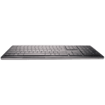 CLEVETURA CLVX 1 Touch-On-Keys AI Wireless Keyboard, ANSI US Windows Layout, Scissor Switches, Aluminum Chassis, Interactive RGB, Windows/Linux/MacOS support