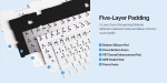 Aula геймърска механична клавиатура Wireless Gaming Mechanical Keyboard F75 Thunder Black - Reaper Switch [Linear] (English US)