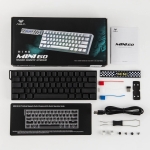 Aula геймърска механична клавиатура Wireless Gaming Mechanical Keyboard MINI 60 HE PRO 8K  - Stormrise Magnetic Switch [Linear] (English US), Black