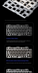 Aula геймърска механична клавиатура Wireless Gaming Mechanical Keyboard NOVA 75 - Star Vector Switch [Linear] (English US), White