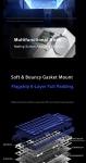 Aula геймърска механична клавиатура Wireless Gaming Mechanical Keyboard NOVA 75 - Star Vector Switch [Linear] (English US), White