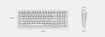 MCHOSE геймърска механична клавиатура Wireless Gaming Mechanical Keyboard MC-K99 V3 - Icy Creamsicle Switch [Linear] (English US), Glacier Gradient
