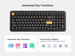 MCHOSE геймърска механична клавиатура Wireless Gaming Mechanical Keyboard MC-K99 V3 - Icy Creamsicle Switch [Linear] (English US), Glacier Gradient