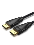 Vention кабел Display Port 1.4 DP M / M 8K 1m - Cotton Braided, Black - HCCBF