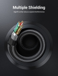 Vention кабел Display Port 1.4 DP M / M 8K 2m - Cotton Braided, Blue Aluminum Alloy - HCELH