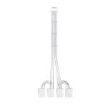 1stPlayer удължителен кабел Custom Sleeved Modding Cable White - 4 x PCIe 8-pin to 12VHPWR - FM4-B-WH