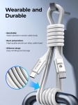 Orico кабел Cable USB C-to-C PD 100W Charging 1.0m White - CDX-100CC-WH