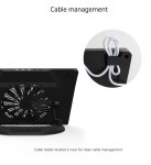 Zalman Охлаждане за лаптоп Notebook Cooler 17" Black ZM-NS3000