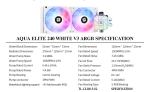Thermalright водно охлаждане Water Cooling Aqua Elite 240 White A-RGB V3 - LGA1851/LGA1700/AM5