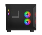 Montech кутия KING 65 Pro, Dual Chamber Mid-tower Case, 3 ARGB Fans, Black