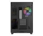 Montech кутия KING 65 Pro, Dual Chamber Mid-tower Case, 3 ARGB Fans, Black