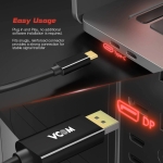 VCom кабел Cable Type-C to DisplayPort - Black - CU422C-1.8m
