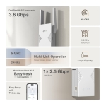 Двубандов Wi-Fi 7 удължител за обхват TP-Link RE235BE BE3600