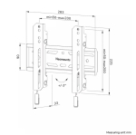 Стойка Neomounts Level-850 TV mount wall 24-65" - fixed - lockable - fast installation