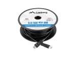 Кабел Lanberg HDMI M/M v2.1 cable 10m optical black aoc